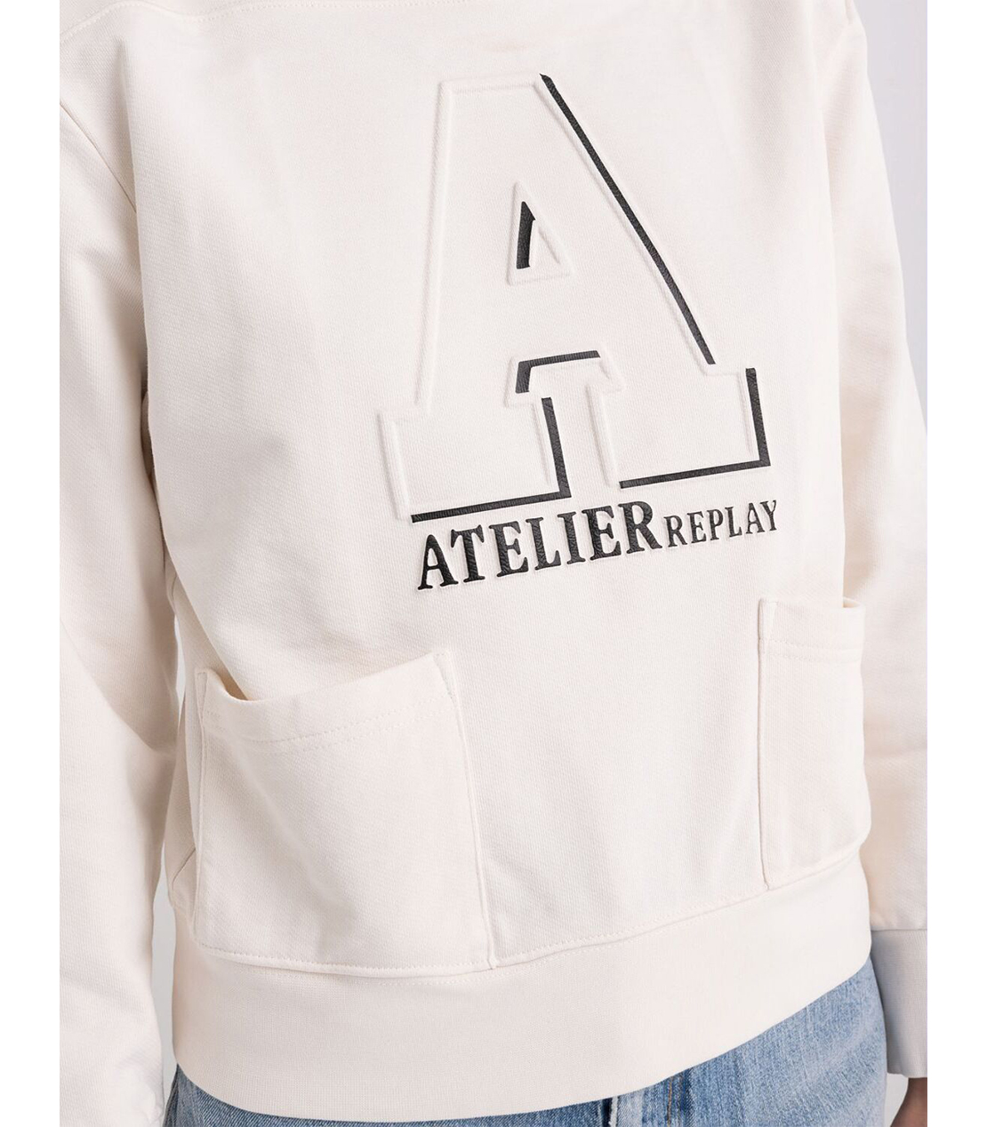 ATELIER コットンスウェットシャツ 詳細画像 アイボリー 2